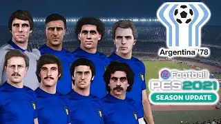 PES 2021 - Italy 1978 World Cup squad
