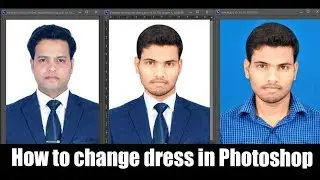 How to change suit or dress in Photoshop cs6 | Photoshop tutorial