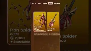 Fortnite Iron Spider Skin Item Shop!