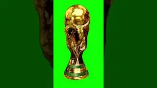 FIFA World Cup Trophy Green Screen 