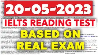 IELTS READING PRACTICE TEST 2023 WITH ANSWER | 20.05.2023