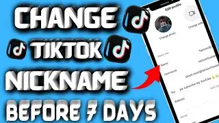 How to change tiktok nickname on iphone (iOS 17) | 2023