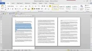 How to Make Columns That Run Onto the Next Page : MS Word Skills