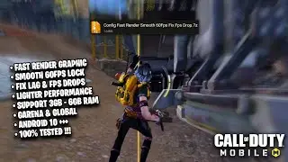 FIX FPS DROP OF COD MOBILE | CONFIG FAST RENDER + SMOOTH 60FPS | CONFIG CODM