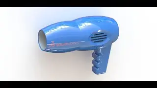 Modeling Hair Dryer in Solidworks | Solidworks Advanced Surfacing | Solidworks Decal Tutorial