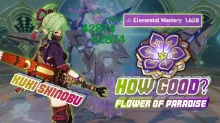 TESTING FLOWER OF PARADISE LOST ON 1600 EM KUKI HYPERBLOOM GENSHIN IMPACT