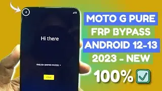 [New 2023] Moto G Pure FRP Bypass Android 12 & 13 - Without Computer/ Without Talkback