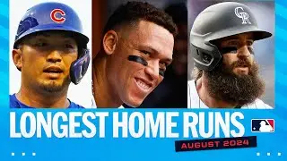 Longest homers of August 2024 (Ft. Aaron Judge, Jesús Sánchez, Seiya Suzuki, Pete Alonso AND MORE!)