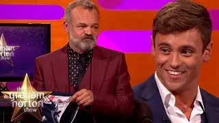 Tom Daley Discusses Danger of Dislodging From His Tiny Speedos - The Graham Norton Show