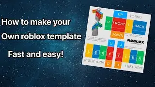 Roblox how to make your own shirt template fast and easy