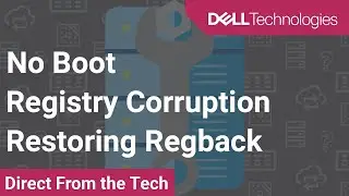 No Boot - Registry Corruption - Restoring Regback