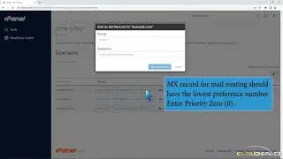 How to add an MX Record in cPanel using DNS Zone Editor with CloudSpace