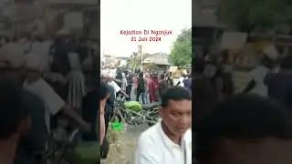 Detik Detik 4TR4K51 Motor G4G4L Saat acara Karnaval bersih desa di Nganjuk Jawa Timur