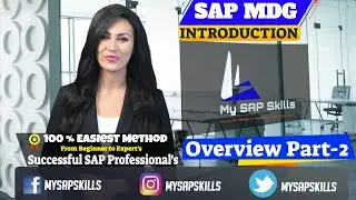 SAP Master Data Governance Overview - 2 | Learn SAP Master Data Governance | SAP MDG Online Training