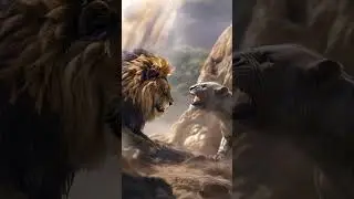 Barbary Lion VS Cave Lion - Who Would Win A Fight? #cavelion #barbarylion #lions