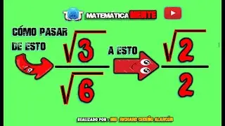 Cómo RACIONALIZAR un denominador radical || Forma fácil