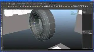 Modeling tutorial in Maya - RB6 F1 car - 02 the front tire