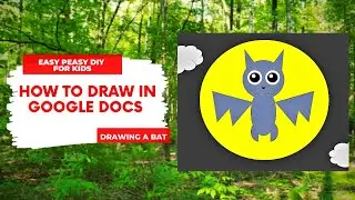 How To Draw on Google Docs | Drawing a bat with simple shapes