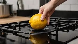 Rub a LEMON on your Glass Stove Top and WATCH WHAT HAPPENS!
