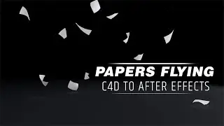 Flying papers cinema 4d  animation with only Adobe after effects.