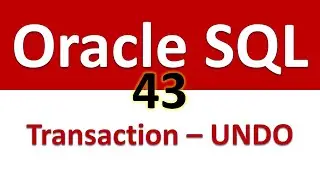 Oracle SQL Developer Tutorial For Beginners  43   Handling a Transaction   UNDO