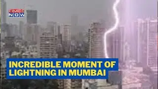 A Lightning Bolt Struck A Building In Rain-Hit Mumbai #shorts