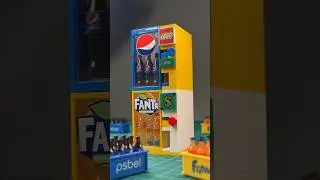 Working Lego Soda Vending Machine #lego