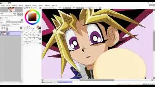 Yu-Gi-Oh! Base Edit With Paint Tool Sai Instructional