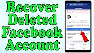 How to Recover Deleted Facebook Account || Retrieve/Reactivate permanently delete facebook || 2021