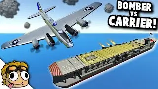 B-17 BOMBER vs JAPANESE AIRCRAFT CARRIER! | Ravenfield WW2 Best Mods Gameplay