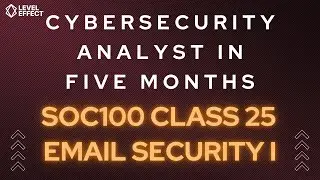 SOC100 C25 - Email Security Analysis 1, SMTP Breakdown, SPF DKIM DMARC, MUA MSA MTA MDA MUA