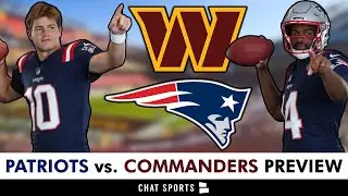 Patriots vs. Commanders Week 3 Preseason Preview: Top Patriots Players Ft. Drake Maye, Kevin Harris