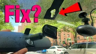 Fix Broken Rear View Mirror | Windshield dent