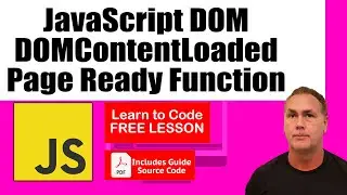 JavaScript code and the DOM wait for page loaded ready with DOMContentLoaded Event