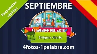 Enigma Diario 🇪🇸 Septiembre 2022 4 Fotos 1 Palabra ❤️ El mundo del arte ¡Respuestas!