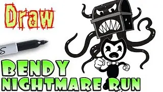 How to Draw Bendy in Nightmare Run