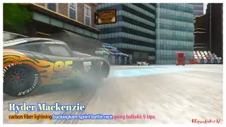 Cars 2 The Video Game | Carbon Fiber Lightning - Battle Race (GB) | Buckingham Sprint 9 Laps