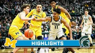 Michigan at Michigan State | Highlights | Big Ten Mens Basketball | Jan. 30, 2024