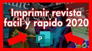 🔴COMO IMPRIMIR UNA REVISTA RAPIDO Y FACIL 2020 PUBLISHER🔴