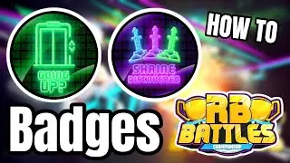 How To Unlock the ELEVATOR and SHRINE Badges in RB Battles!