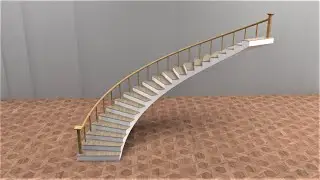 How to Make Curved Staircase in SketchUp.