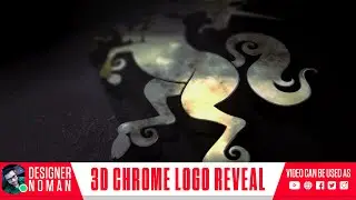 3D chrome logo reveal. (Video NO: 