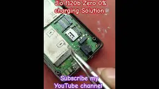 Jio f120 model zero 0% charging solution. 