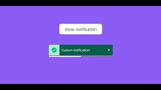 Progress Notification  like React Toastify - Custom Notification with React Hooks