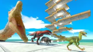 Who Can Run Through The Spinosaurus Dinosaurs - Animal Revolt Battle Simulator