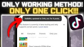 How to make All TikTok Videos Private At Once
