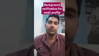 Background verification for small profiles like data entry, computer jobs and others. 