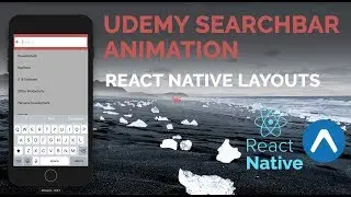 Udemy Searchbar Animation Tutorial | React Native Layouts