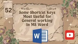 How to use Shortcut keys in MS Word | Most Useful Shortcut Keys in Microsoft Word | #mswordcourse