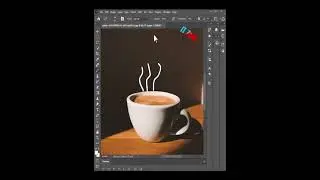 The smoke effect of coffee in Photoshop 